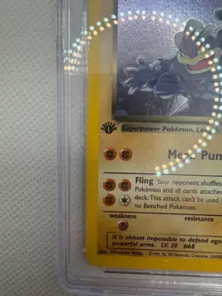 Vintage 2000 Pokemon Dark Machamp Holo – 1st Edition Team Rocket – Graded 9 Mint - Image 5