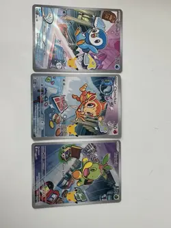 Pokemon TCG First Partner Piplup, Turtwig And Chimchar Near Mint Condition - IR - Image 1