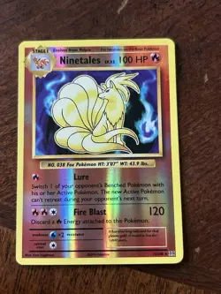 Pokemon TCG Ninetales XY Evolutions 15/108 Reverse Holo NM - Image 1