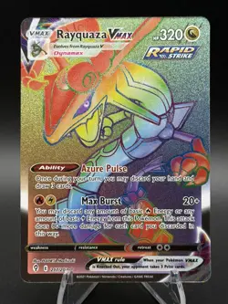 Rayquaza VMAX 217/203 Rainbow Secret Rare Evolving Skies Pokemon English NM - Image 1