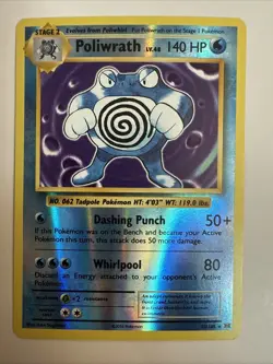 2016 Pokemon XY Evolutions Poliwrath Reverse Holo #25/108 - Image 1