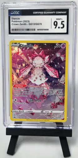 CGC MINT+ 9.5 Diancie GG13/GG70 Crown Zenith Pokemon 2023 - Image 1