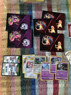 Pokemon TCG Bundle Mega Latias Silver Tempest Promos Holo Energy Stickers Gengar - Image 4