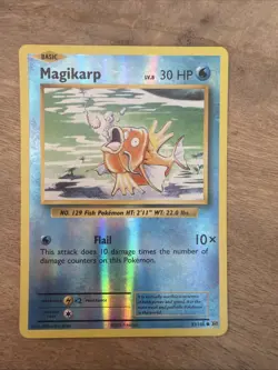 Magikarp 33/108 Common Evolutions Pokemon Reverse Holo Near Mint - Image 1