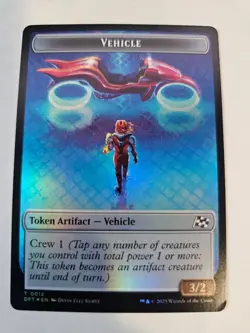 MTG Vehicle | Pilot FOIL Double sided token - Aetherdrift - Image 1