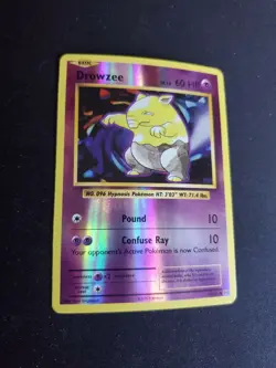 2016 Pokemon XY Evolutions - Drowzee Reverse Holo #49/108 - NM/MINT - Image 1