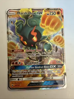 Marshadow GX Pokemon Sun & Moon Burning Shadows #80 - Image 1