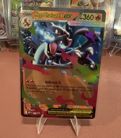 Pokemon Mega Charizard X EX 013/094 Phantasmal Flames Double Rare Holo 360 HP - Image 1