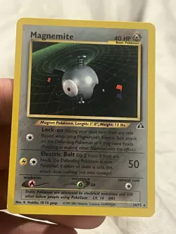 Pokemon Neo Discovery Magnemite Non-Holo Rare Unlimited 26/75 LP Condition - Image 1