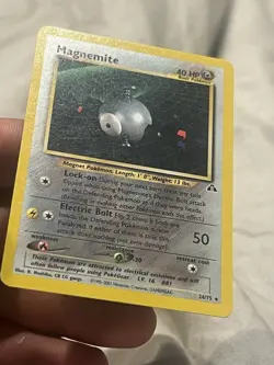 Pokemon Neo Discovery Magnemite Non-Holo Rare Unlimited 26/75 LP Condition - Image 2