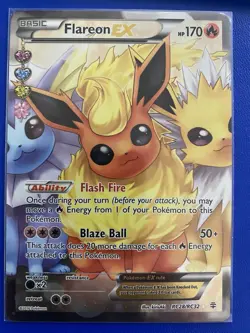 The Pokemon Company Flareon EX RC28/RC32 Generations Ultra Rare Full Art Holo - Image 3