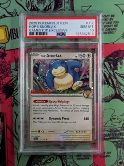 PSA 10 Hop's Snorlax Holo GameStop Exclusive Promo Pokemon Journey Together - Image 1