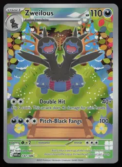 Zweilous 147/086 Holo Illustration Rare White Flare Pokemon English NM - Image 1