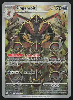 Kingambit 220/198 Illustration Rare Scarlet & Violet Pokemon English NM - Image 1