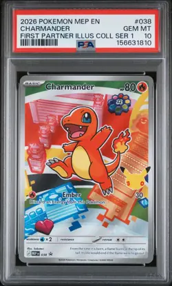 Charmander 038 + Squirtle 039 + Bulbasaur 037 - Pokemon First Partner PSA 10 #5 - Image 3