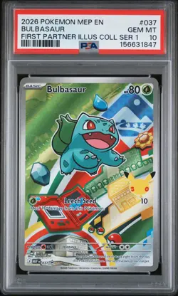 Charmander 038 + Squirtle 039 + Bulbasaur 037 - Pokemon First Partner PSA 10 #5 - Image 5