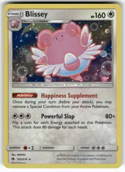 Blissey 153/214 Holo Rare Lost Thunder Pokemon Near Mint - Image 1