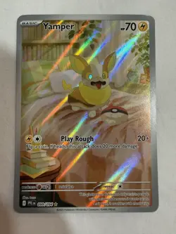 Yamper 099/094 Illustration Rare Phantasmal Flames Pokemon Holo Near Mint - Image 2