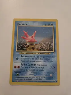 Corsola 37/75 | Neo Discovery | Non Holo Pokemon Card NM - Image 1