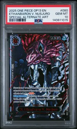One Piece OP13 Five Elders God Demon Pack Sequential Red SP ALT ART PSA 10 - Image 2