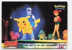 The Battle Of The Champions #25 Topps The First Movie Trading Cards Pokemon LP - Image 1