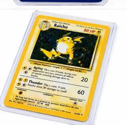 Base Set Raichu Holo 14/102 Vintage Pokemon Card WOTC LP Clean Holo - Image 3
