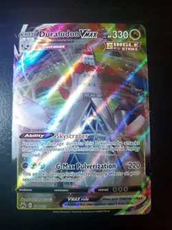 Pokemon Crown Zenith Duraludon VMAX Rare Card 104/159 NM - Image 1