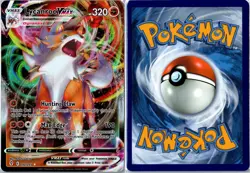 POKEMON CARD - LYCANROC VMAX 092/203 EVOLVING SKIES VMAX RARE HOLO NEAR MINT - Image 3
