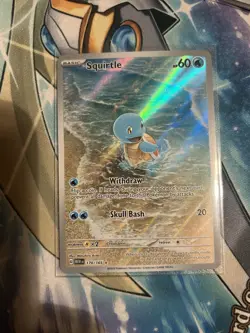 Pokemon TCG Squirtle 170/165 Scarlet & Violet 151 Illustration Rare Holo Card - Image 1