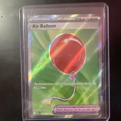 Pokemon TCG Air Balloon Holo Secret Rare Pokemon Tool Card 166/132 Evolutions - Image 1