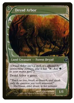 1x MTG Dryad Arbor - Future Sight Rare! NM Mint! - Image 1