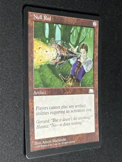 Magic: The Gathering Null Rod Weatherlight Regular Rare 1997 Artifact Maddocks - Image 2