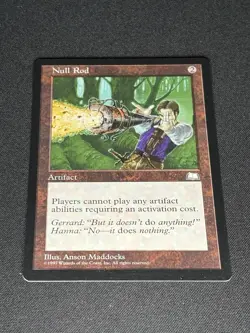 Magic: The Gathering Null Rod Weatherlight Regular Rare 1997 Artifact Maddocks - Image 5