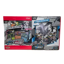 Pokemon Black Bolt White Flare Poster Collection + Black Binder SAMS EXCLUSIVE - Image 1