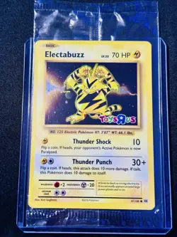 Pokemon TCG Electabuzz Toys R US Promo Holo Card 41/108 Sealed⚡🔥 - Image 1