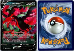 Pokemon Card - Galarian Moltres V 097/198 Chilling Reign V Rare Holo Near Mint - Image 3