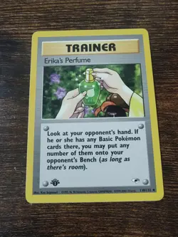 Pokemon Gym Heroes 1st Edition Erika's Perfume 110/132 - Image 1