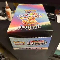Pokemon TCG Prismatic Evolutions Empty Display Box No Cards - Image 1