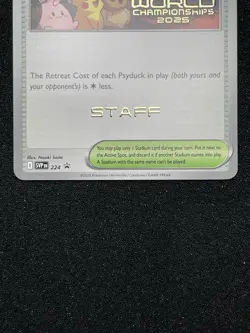 Pokemon World Championship 2025 STAFF Paradise Resort SVP 224 Anaheim Promo c2 - Image 5