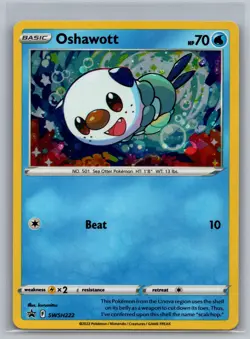 Oshawott (Cosmo Holo) SWSH222 Holo P Sword & Shield Promo Pokemon NM/M - Image 1