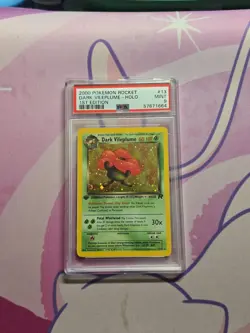 2000 Pokemon Team Rocket 1st Edition #13 Dark Vileplume Holo-PSA 9 - Image 1