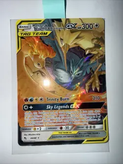 Pokemon Moltres & Zapdos & Articuno GX Ultra Rare TAG TEAM Holo 44/68 Hidden Fa… - Image 1