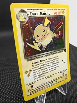 Dark Raichu Holo 83/82 Team Rocket – Damaged Top‑Left Corner – 2000 Pokemon WOTC - Image 2