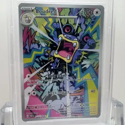 2023 POKEMON PAR EN-PARADOX RIFT ILLUSTRATION RARE #212 LOUDRED PSA 10 GEM MINT - Image 4