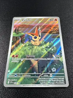 Pokemon Victini Scarlet & Violet Promo 208 Full Art Holofoil - Image 2