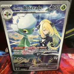 Pokemon TCG Cynthias Roserade Illustration Rare SV10: Destined Rivals 184/182 NM - Image 1