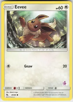 Eevee - 49/68 (Mewtwo Stamped) 049/068 Promo Battle Academy Pokemon Near Mint - Image 1