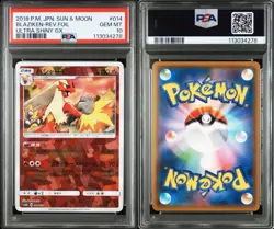 POKEMON 2018 P.M. JPN. SUN&MOON Blaziken-REV. Foil Ultra Shiny GX PSA 10 - Image 3