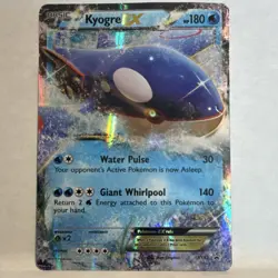 Pokemon TCG Kyogre EX XY Promo XY41 Full Art Holo 180HP Basic Stage Water Type - Image 1