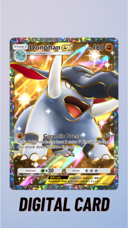 Donphan EX Wisdom Of Sea And Sky Pokemon TCG Pocket Trade 2 Star ⭐⭐ (English) - Image 1